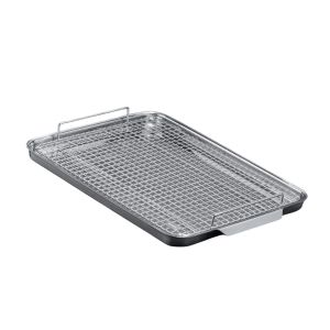 image shows Kana Milo Stainless Steel Half Sheet Pan with Rack  against a blank, white background