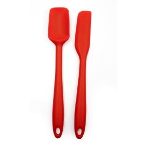RSVP Silicone Mini Spatula and Spoon, Turquoise, 8 inch