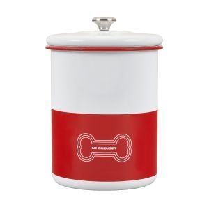 GARDMAN 2x 18cm Striped TREAT JAR Melamine w Lid PET FOOD Container Storage Jar 