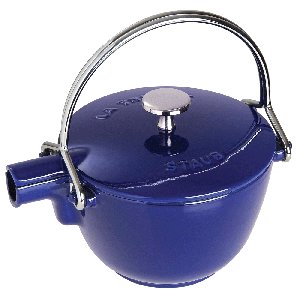 Staub Round Teapot Kettle 1QT - Dark Blue 1650091