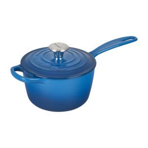 Le Creuset 2.25 Qt. Signature Enameled Cast Iron Saucepan with Stainless Steel Knob | Marseille Blue