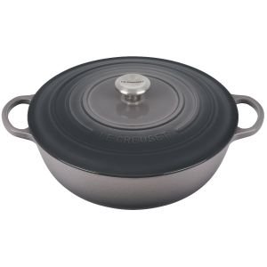 My first piece! 5.5 quart dutch oven in Vapeur from the outlet store,  currently 25% off! : r/LeCreuset