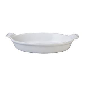 Le Creuset 1 Qt. Oval Heritage Au Gratin Dish | White