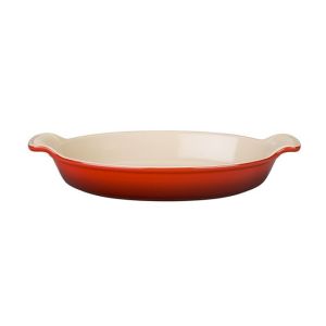 Le Creuset 1.7 Qt. Oval Heritage Au Gratin Dish | Cerise/Cherry Red