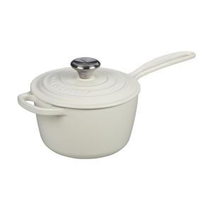 Le Creuset Enameled Cast Iron Saucepan - 1.75 Qt White (LS2518-1616SS)