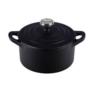 Le Creuset 10.5oz Mini Cocotte with Stainless Steel Knob | Licorice