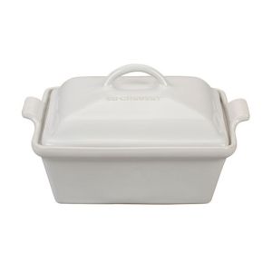 Le Creuset Le Creuset Heritage Stoneware Casserole Dish w/ Lid - Square 2.5 Qt. - White (PG08053A-2316)