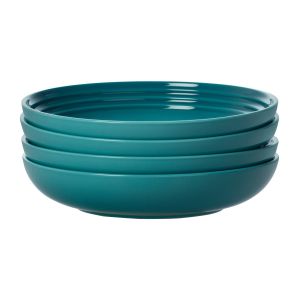 Le Creuset 8.5" Pasta Bowls - Set of 4 | Caribbean Blue