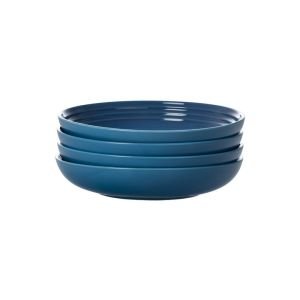 Le Creuset 8.5” Pasta Bowl Set of Four (Marseille Blue)