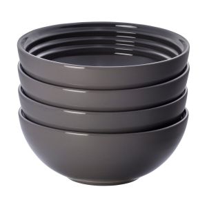 Le Creuset 22oz Soup Bowls - Set of 4 | Oyster Grey