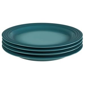 Le Creuset 10.5" Dinner Plates - Set of 4 | Caribbean Blue