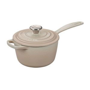 Enameled Cast Iron Saucepan - 2.25 Qt Meringue | Le Creuset ...