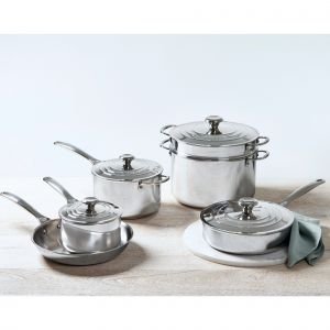 Le Creuset 10-Piece Cookware Set | Tri-Ply Stainless Steel