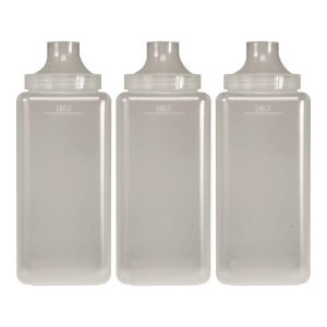  image shows Frieling 3-Piece 58oz Refillable Containers against a blank, white background
