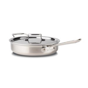 All-Clad D5 Brushed Stainless Steel Saute Pan & Lid | 3 Qt.
