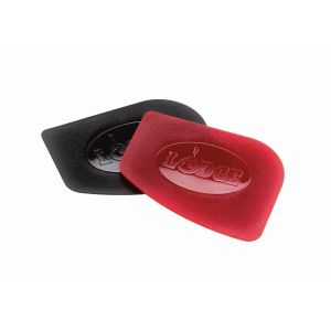 image shows Lodge Cast Iron 2-Piece Pan Scraper Set against a blank, white background