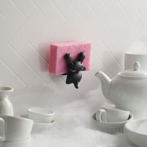 OTOTO Scrubby Cat Sponge Holder - Black