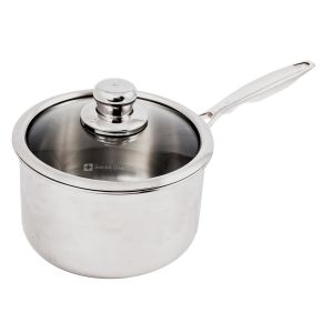 Swiss Diamond Premium Clad 3.6-Quart Sauce Pan with Lid