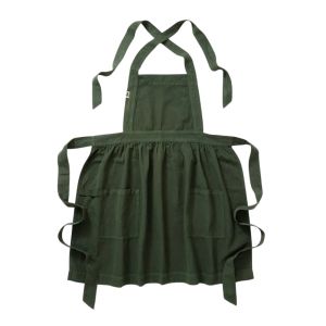 image shows Hedley & Bennett Pinafore Hostess Apron | Broccolini against a blank, white background