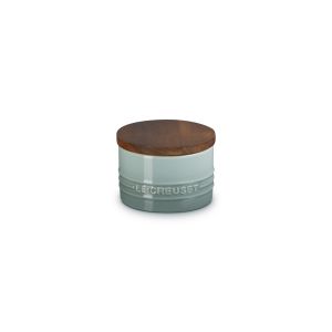 Le Creuset Signature 7oz Salt Cellar with Wood Lid | Sea Salt