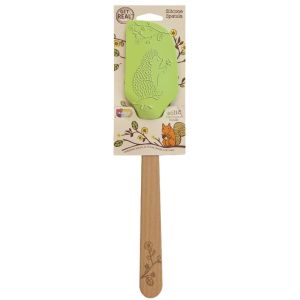 Talisman Designs Woodland Beech Wood Silicone Spatula - Hedgehog (1800)