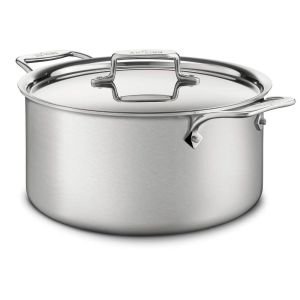 All Clad D5 Brushed Stainless 8 Quart Stock Pot with Lid