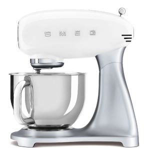 SMEG Classico 5Qt. Stand Mixer | White Against a Plain White Background