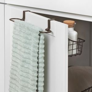 Spectrum Cabinet Basket and Towel Bar Satin Nickel - 48477