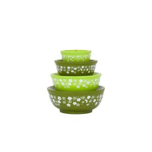 Twinkl Toast Stackable Miniature Vintage Bowls ornament | Butterfly Gold against a white background
