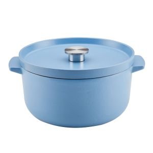KitchenAid Enameled Cast Iron 6 Quart Dutch Oven | Blue Velvet