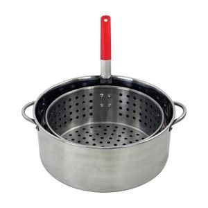 Chard 10.5 Qt. Steel Frying Pot With Basket