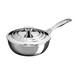 2 Quart Stainless Steel Saucier Pan and a Lid - by Le Creuset (SSP6100-20)