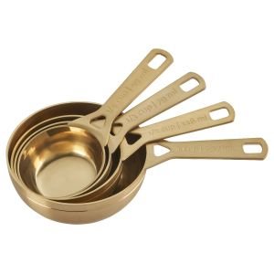 Le Creuset Gold-Finished Stainless Steel Measuring Cups (Set of 4)