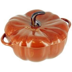 Staub Pumpkin Mini Cocotte (24oz, Burnt Orange) from Staub Ceramic Dinnerware