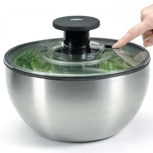 Gadgets - Salad Spinners, Gourmia GMS9100 Collapsible Salad Spinner Manual  Veggie & Lettuce Dryer With Crank Handle & Folding Design Extra Large  Capacity