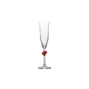 Stoelzle Lausitz Set L'Amour – 2 Bicchieri Da Champagne Incisi Con Due Cuori, 175 Ml, In Scatola Regalo