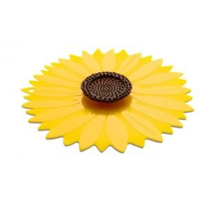 10 CM SUNFLOWER YELLOW SUNFLOWERS Charles Viancin 1105EU-SET OF 2 SILICONE COVERS 