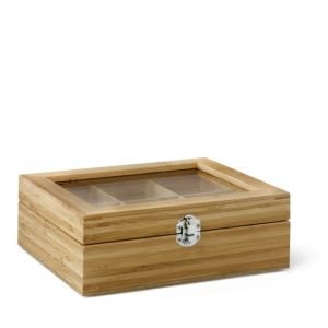 Bredemeijer Teabox With 6 Compartments | Natural Bamboo