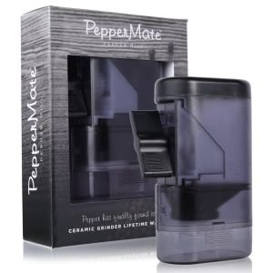 Peppermate Traditional Pepper Mill | Transparent Black
