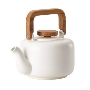 BonJour四杯陶瓷茶壶|哑光白