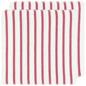 Now Designs Basketweave Dishcloth - Red Stripe (Set of 2) (142212)