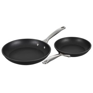 Lot Of 2 Full induction Steel Ceramic Non-Stick Fry Pans/Skillets 9.44 &  11”