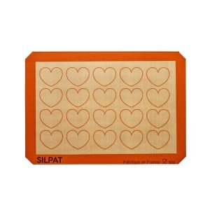 Silpat 20 Heart Half Size Baking Mat - Limited Edition