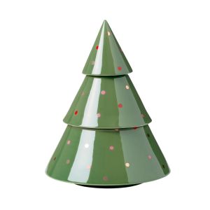 image shows Kate Spade Figural Treat Jar | Evergreen against a blank, white background