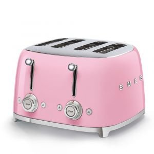Unboxing and Trying Pink Smeg Toaster 