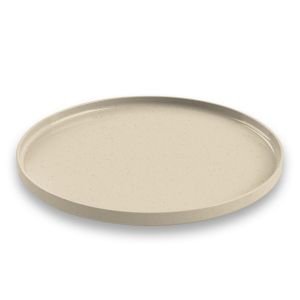 TarHong Retreat Pottery 10.5" Round Dinner Plate | Natural