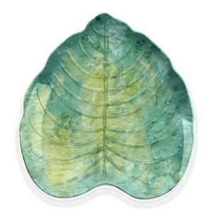 TarHong Palermo Tropical 7" Appetizer Plate | Green Bamboo
