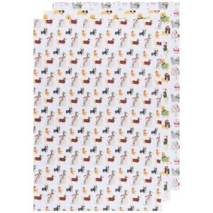 Danica Jubilee Yule Dogs 20" x 30" Baker's Floursack Towels (Set of 3) by Now Designs 