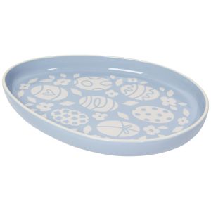 image shows Now Designs by Now Designs by Danica Eggs Shaped Tray | Easter  against a blank, white background