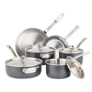5 Ply Hard Stainless 10 Piece Cookware Set by Viking